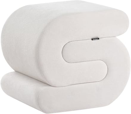 ARCADIA - Poef - Gebroken wit - Chenille
