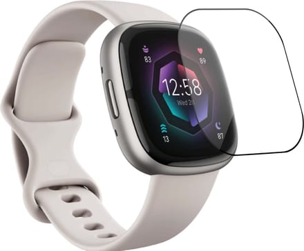 Geschikt voor Fitbit Versa 4 / Geschikt voor Fitbit Sense 2 Screenprotector - Folie Screen Protector Geschikt voor Fitbit Sense 2 / Geschikt voor Fitbit Versa 4 Screenprotector