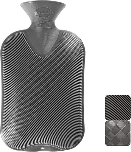Enkelgeribbeld Warmwaterzak Antraciet 1ST - warmwaterzak - enkelgeribbeld