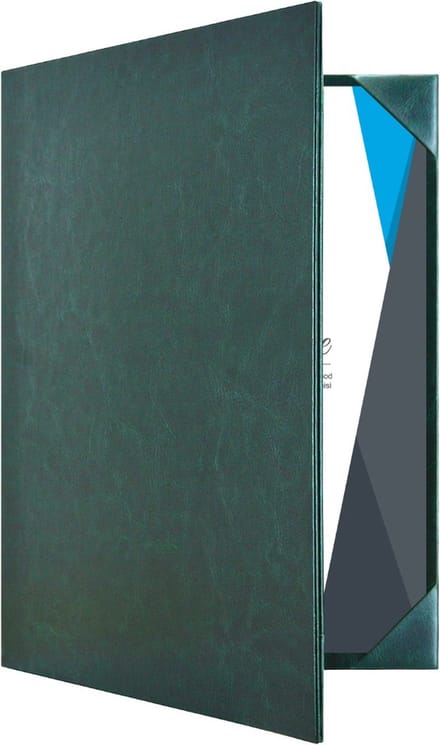 Goodline® - Rapportmap / Diplomamap / Certificaat Mappen - 2x A4 - Donkergroen