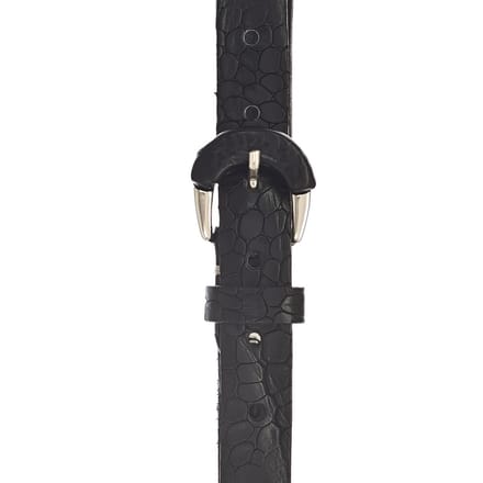 b.belt Leren Riem Charleen Belt W75 Black Zwart