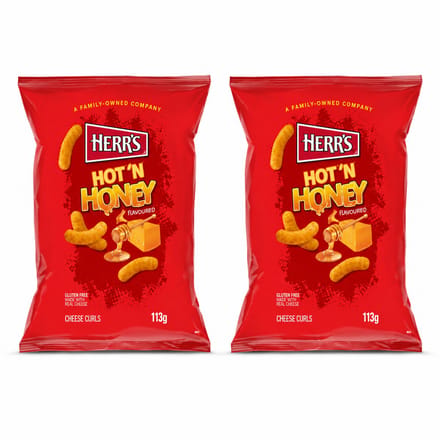 Herr's Hot'n Honey Flavoured Cheese Curls 2 Stuks