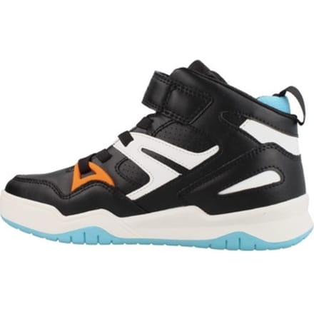 GEOX PERTH JONGENS Sneakers - ZWART/ORANJE - Maat 36