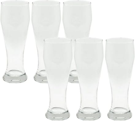 Set van 6 Bierglazen voor Tarwebier (0.5 Liter) - Professionele Kwaliteit