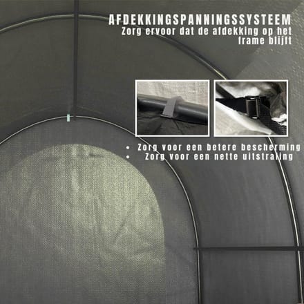 Thuys – Fietsenberging – Fietsenstalling – Fietsenhok – 239c x 159cm x 190cm – Grijs