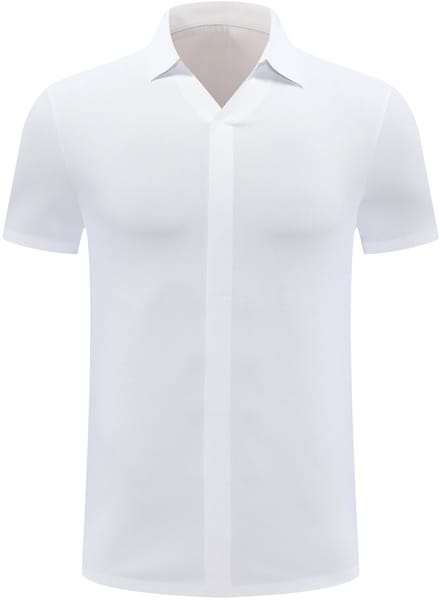 ALLTHEMEN Heren Wafelstructuur Polo V-Hals Korte Mouw - 2XL