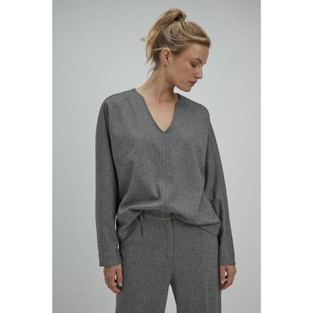 Josephine & Co Stella Top Anthracite Print Maat: 34 | Longsleeves Outlet | Dames | Grijs