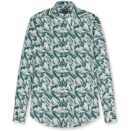 OLYMP Casual Overhemd, Regular Fit, Kent, Olijfgroen