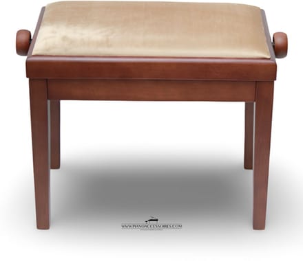 Pianobank GPPD Model 3 Walnoot, crème stofzitting