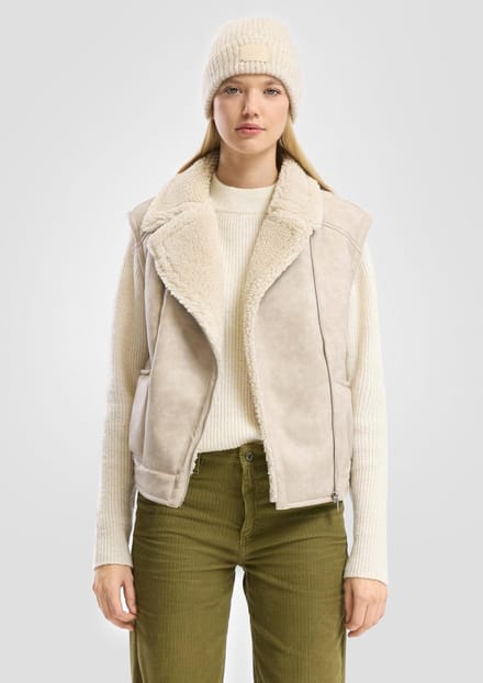 Lammy-look Gilet dames QS