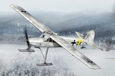 HobbyBoss Modelbouwpakket Militaire voertuigen - 80183 Fieseler Fi-156 C-3 Skiplane Plastic - 1:35 - Modelbouw