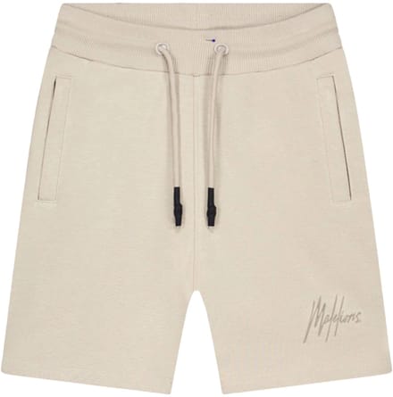 Malelions striped signature short in de kleur ecru.