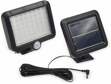 Draaibare LED Solar Schijnwerper met Bewegingssensor en Aparte Zonnepaneel