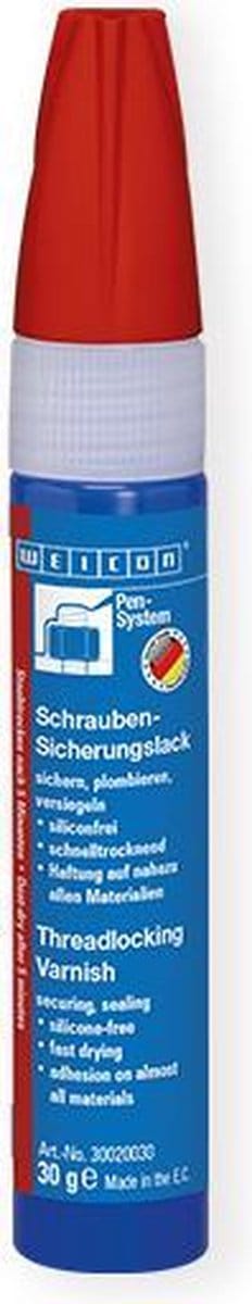 WEICON Borg- en Verzegelingslak Rood - 30gr