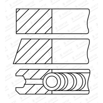 Goetze Engine Zuigerveren set GOETZE 08-432000-00