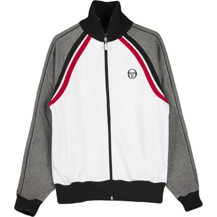 Ghibli Tracktop trainingsjack voor heren, wit/donkergrijs/melange