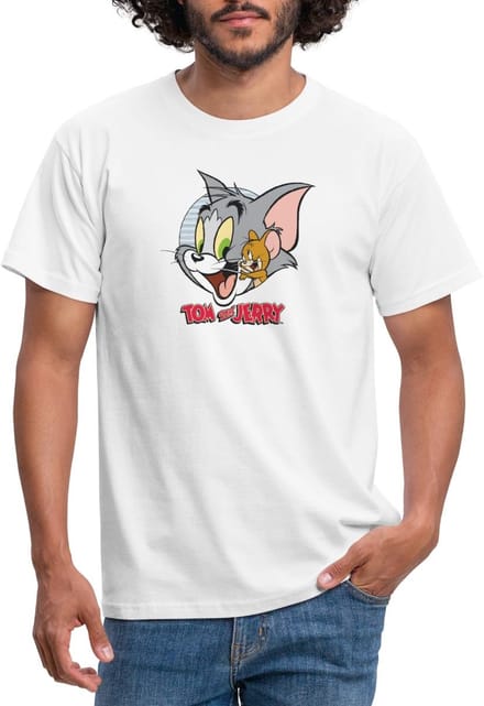Tom En Jerry Knuffelig T-Shirt Heren