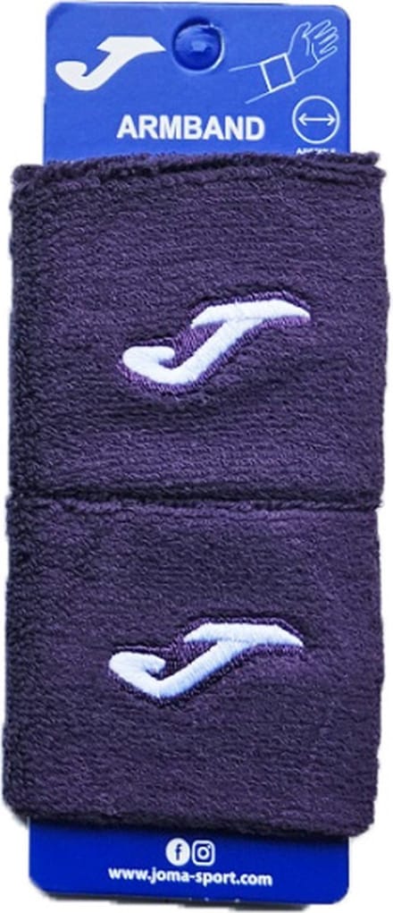 JOMA small polsband / wristband - donkerpaars - 2stuks