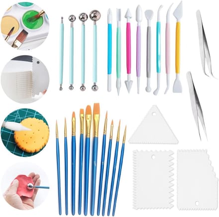 27-delige set voor taartdecoratie en modellering