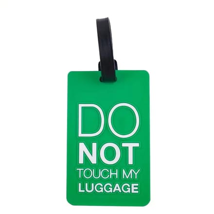 DW4Trading Kofferlabel Do Not Touch My Luggage Groen - Reislabel - Bagage Label