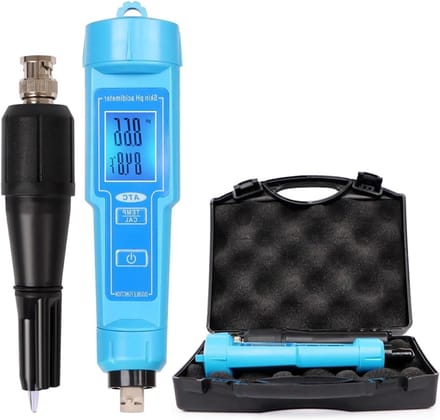 Digitale Bodemmeter - Zuurmeter Analyzer - Waterkwaliteit Testen - Vervangbare pH-sonde - 0-14 pH - Zwart
