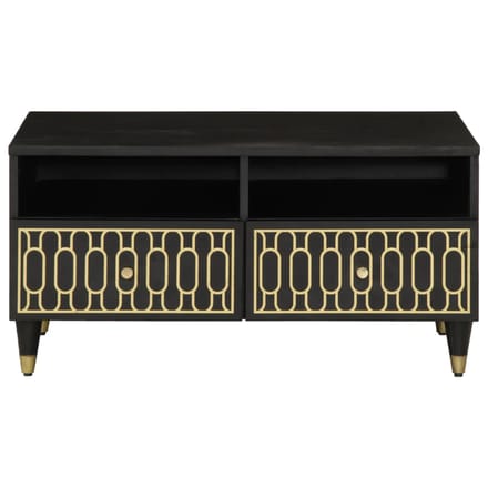 vidaXL - Salontafel - 80x54x40 - cm - massief - mangohout