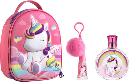 Eau my Unicorn Geschenkset - Eau De Toilette 100 ml & Lipgloss - Met Rugzak