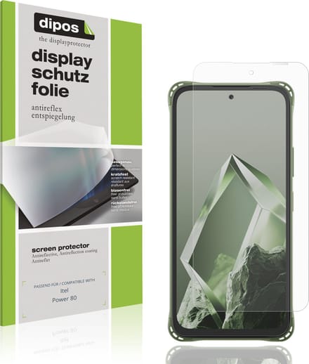 dipos – 4x Matte Beschermfolie geschikt voor Itel Power 80 | Krasbestendige & antireflecterende Screenprotector Ultra-Thin