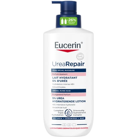 Eucerin UreaRepair 5% Urea Hydraterende Lotion Droge En Ruwe Huid Met Pomp Geparfumeerd 400ml