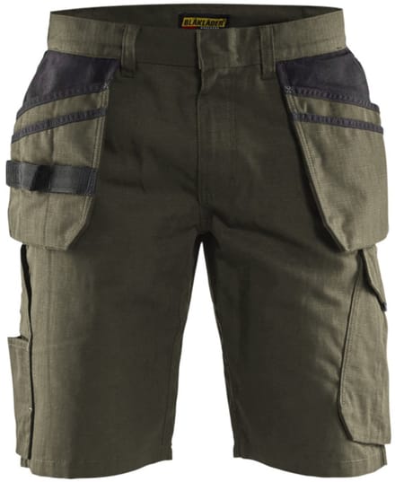 Blaklader Service short met spijkerzakken 1494-1330 - Groen/Zwart - C54