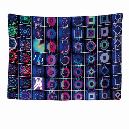 Ulticool - DJ Dance Background Backdrop Achtergrond - Wandkleed - 200x150 cm - Groot wandtapijt - Poster - Blauw