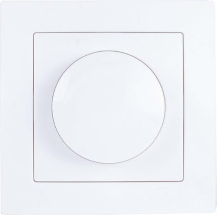 Benson Inbouwdimmer - LED - 5-100W - Wit - Met Afdekraam - 81x81x55 mm