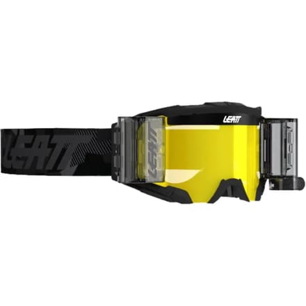 Leatt Velocity 5.5 Roll-Off Stealth Crossbril - Zwart/Geel