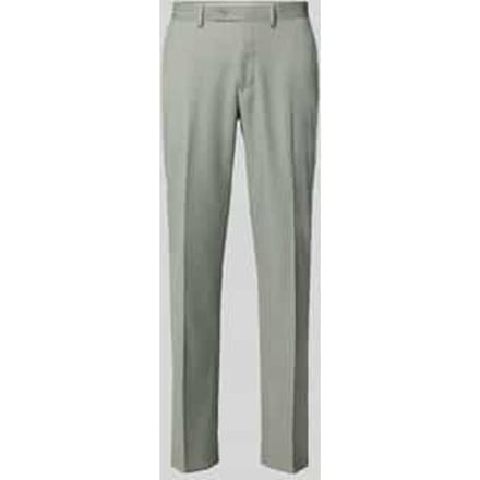 Pantalon met persplooien en achterzakken