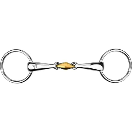 Mors 2 ringen voor anatomisch paard met dubbele hulpteugel York