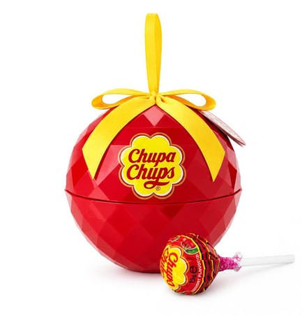 Chupa Chups 60g - 5 stuks - Gift ball - Geschenkbal met snoep - Kerstbal