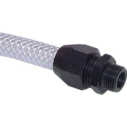 10x4mm & G1/2'' Aluminium Rechte Knelfitting Buitendraad 10bar Kunststof en Polyamide [2 Stuks]