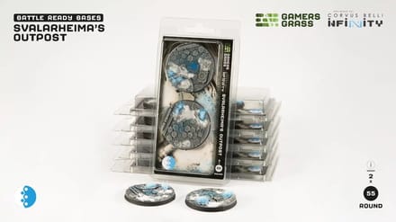 Infinity Svalarheima's Outpost Bases Pre-Painted (2x 55mm Round)