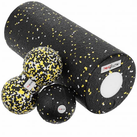 Activ Space - Massage Roller Set - EPP - Geel - 4-in-1