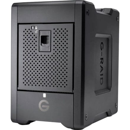 SanDisk Professional G-Raid Shuttle 4 48 TB Externe harde schijf (3,5 inch) USB-A 3.2 Gen 2, Thunderbolt 3 Zwart SDPH34H-048T-MBAAB