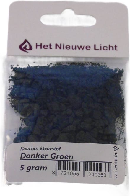 Het Nieuwe Licht ® - Kaarsen kleurstof - DONKER GROEN - 5 gram