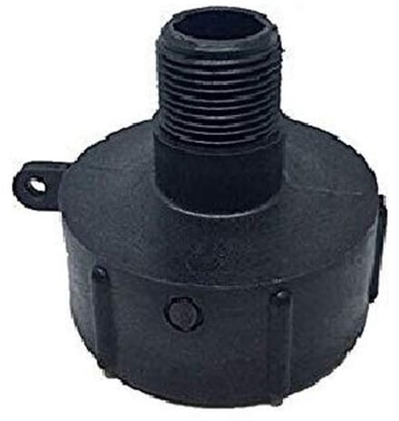 Allecto Water Tank Adapter - 1000L - 60mm - Plastic - Fittings
