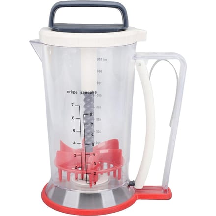 Pannenkoekbeslag Dispenser met Knijphendel Multifunctionele Handmatige Cupcakebeslag Scheider met L white