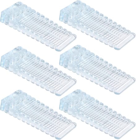 Deurstoppers 6 stuks - Verstelbare PVC Deurwiggen voor Efficiënte Vloerstopper