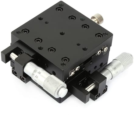 SPHProducts - Handmatige Cross-roller Lineaire Tafel - Schuifplatform - Compacte afmetingen - Aluminiumlegering - Precisie met micrometer - Geschikt vo...
