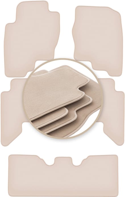 PREMIUM beige vloermatten voor: Nissan Pathfinder R51 SUV 2004-2014