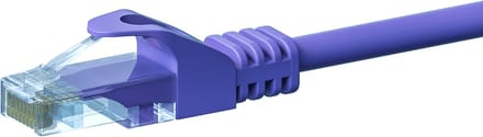Danicom UTP CAT5e patchkabel - 3 meter paars - 100% koper - netwerkkabel - internetkabel - UTP kabel - RJ45 - 1000 mbit/s