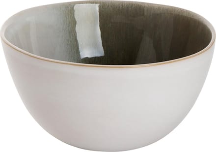 Palmer Schaal Nordic 15 cm 90 cl Wit Groen Stoneware 1 stuk(s)