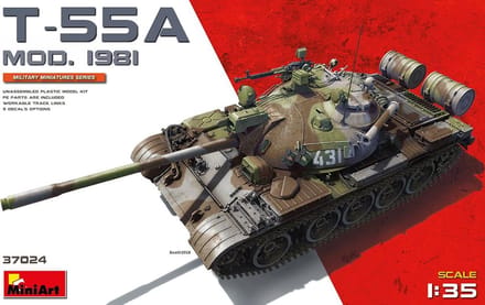 Miniart - T-55a Mod.1981 (Min37024) - modelbouwsets, hobbybouwspeelgoed voor kinderen, modelverf en accessoires
