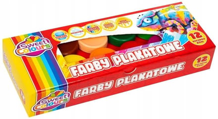 Otocki Plakkaatverf Sweet Colors - 12 Kleuren, 20ml per stuk